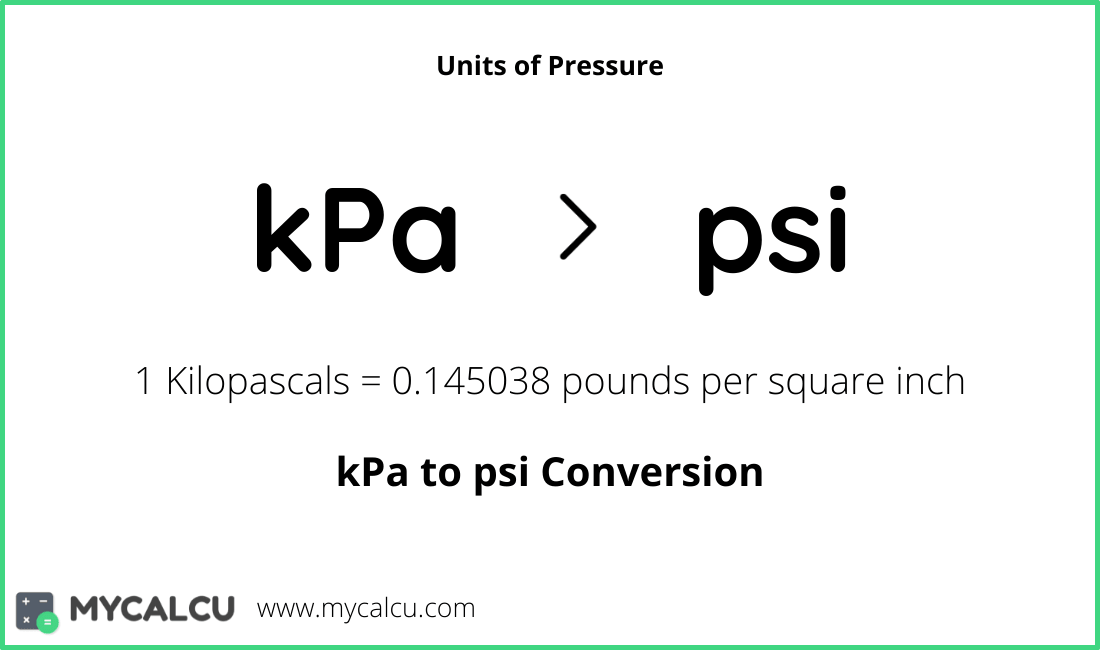 kpa to psi kpa to psi